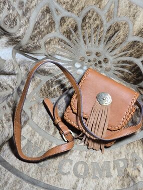 Street Level Western Crossbody Bag With Fringe